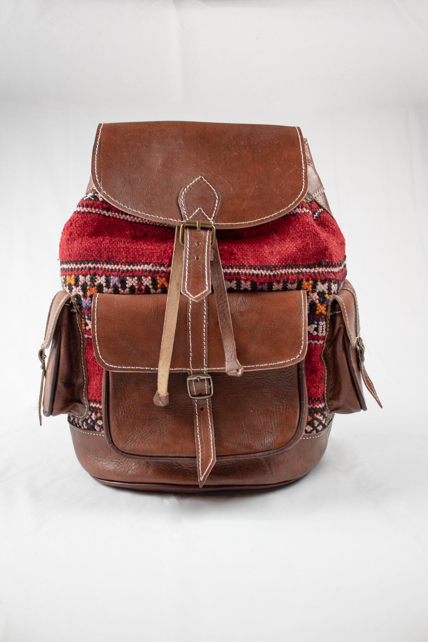 Kilim/Leather Backpack