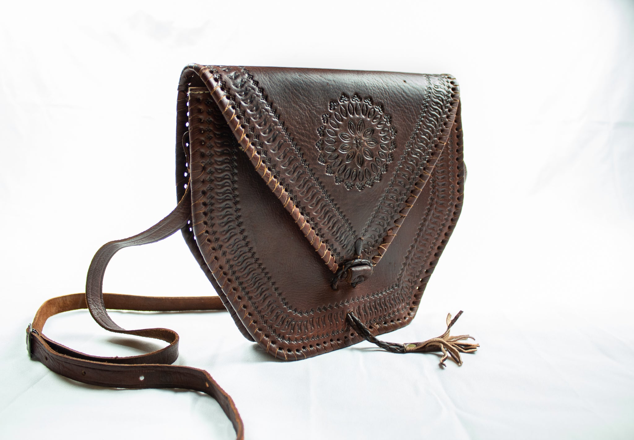 Mexican Leather Crossbody Purse, Bag, Real Leather Purse.