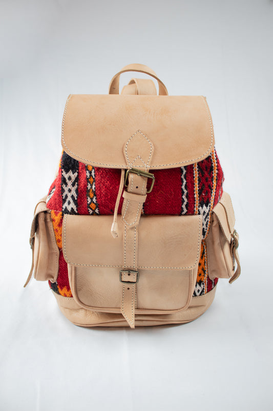 Kilim/Leather Backpack