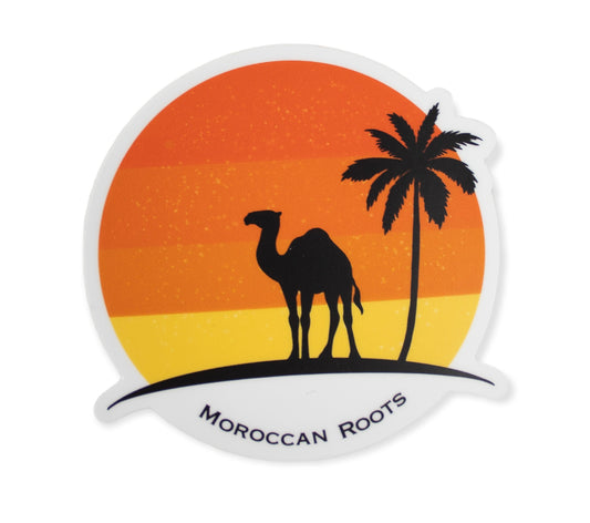 Camel sunset sticker